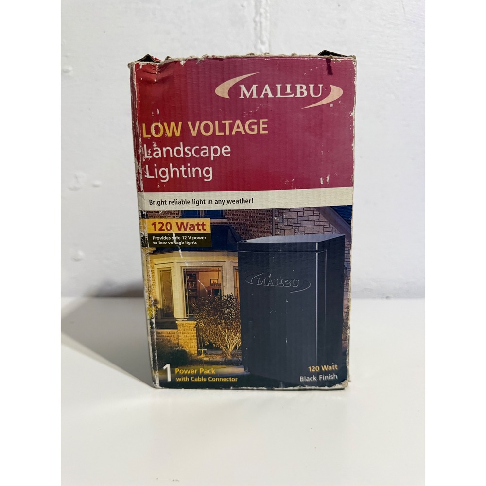 Malibu 120 Watt Landscape Lighting Power Pack Transformer 8100-9120-01 Black